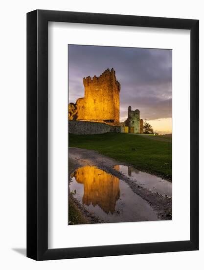 Historic Ross Castle at dusk in Killarney National Park, Ireland-Chuck Haney-Framed Photographic Print