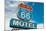 Historic Route 66 Motel Sign In California-flippo-Mounted Art Print