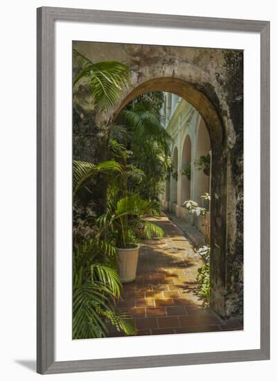 Historic Santuario and Iglesia de San Pedro Claver, Cartagena, Colombia.-Jerry Ginsberg-Framed Premium Photographic Print
