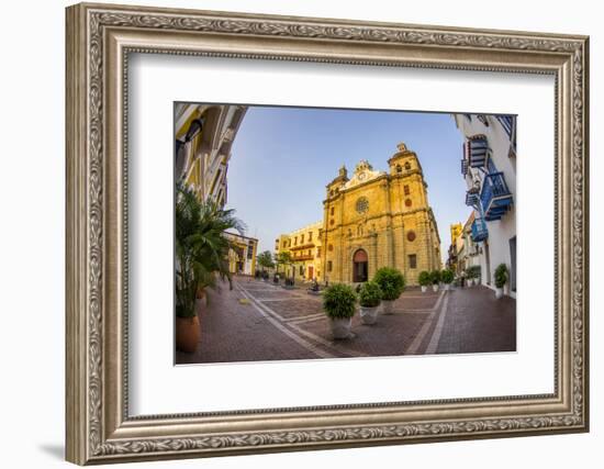 Historic Santuario and Iglesia de San Pedro Claver, Cartagena, Colombia.-Jerry Ginsberg-Framed Photographic Print