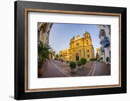 Historic Santuario and Iglesia de San Pedro Claver, Cartagena, Colombia.-Jerry Ginsberg-Framed Photographic Print