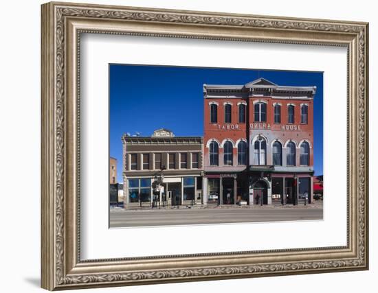 Historic Tabor Opera House, Leadville, Colorado, USA-Walter Bibikow-Framed Photographic Print