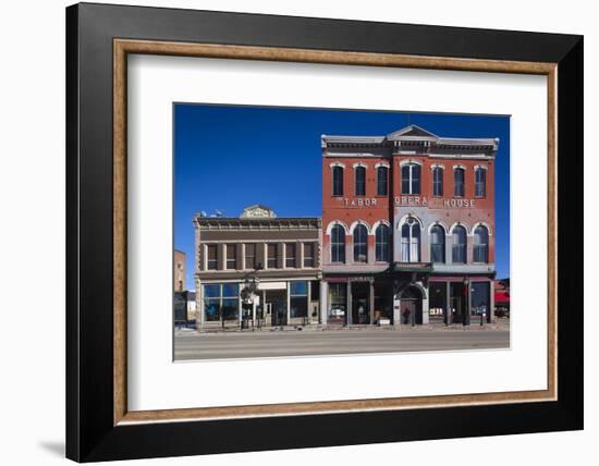 Historic Tabor Opera House, Leadville, Colorado, USA-Walter Bibikow-Framed Photographic Print