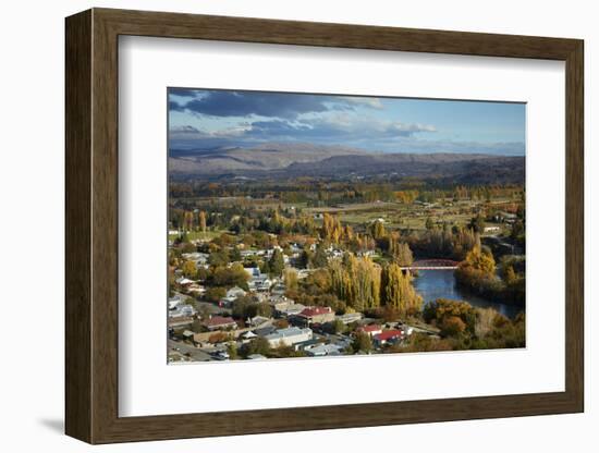 Historic township of Clyde in autumn, Central Otago, South Island, New Zealand-David Wall-Framed Photographic Print