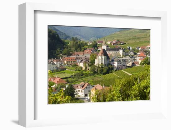 Historic village Spitz located in wine-growing area. Lower Austria-Martin Zwick-Framed Photographic Print