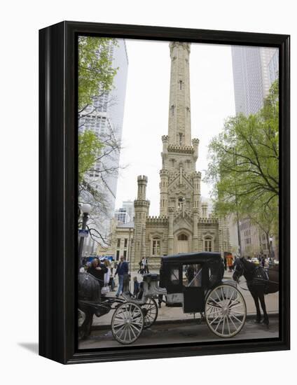 Historic Water Tower, North Michigan Avenue, Chicago, Illinois, USA-Amanda Hall-Framed Premier Image Canvas