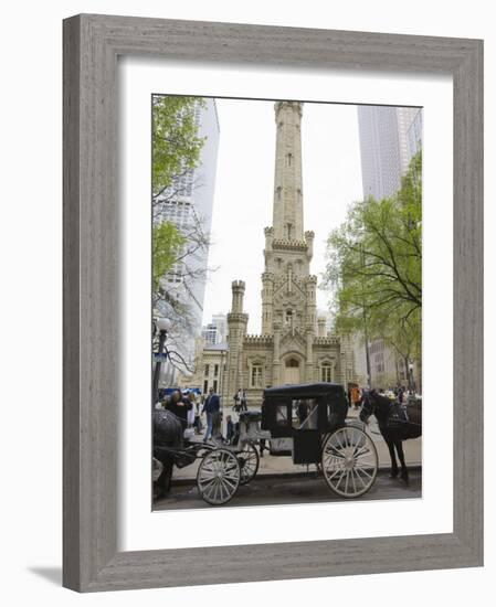 Historic Water Tower, North Michigan Avenue, Chicago, Illinois, USA-Amanda Hall-Framed Photographic Print