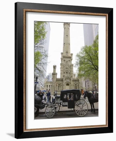 Historic Water Tower, North Michigan Avenue, Chicago, Illinois, USA-Amanda Hall-Framed Photographic Print