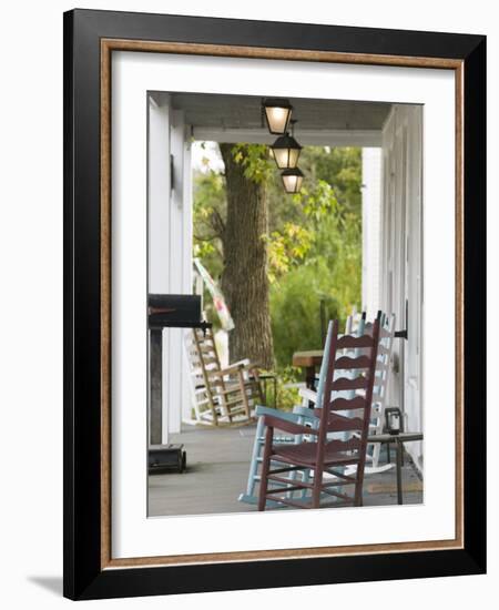 Historic West Point Hotel, West Point, Kentucky, USA-Walter Bibikow-Framed Photographic Print