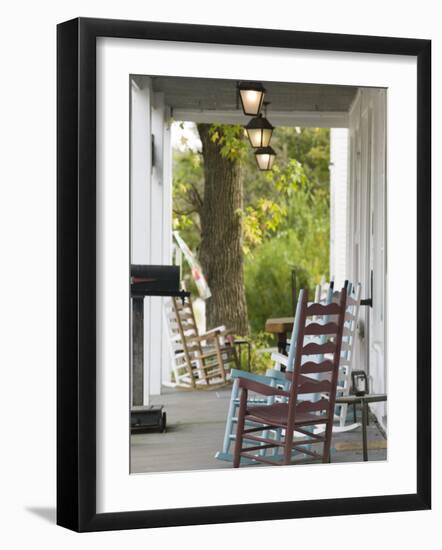 Historic West Point Hotel, West Point, Kentucky, USA-Walter Bibikow-Framed Photographic Print