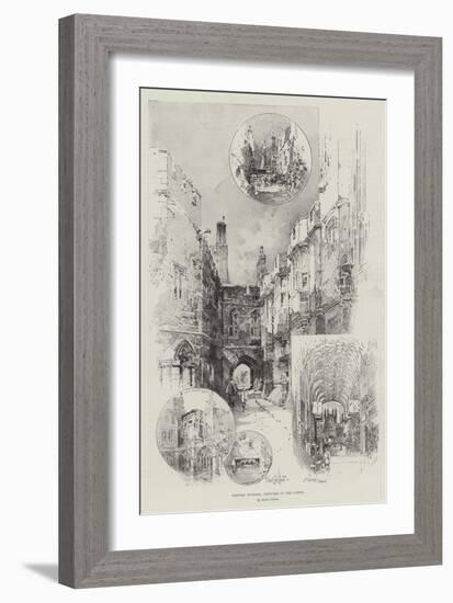 Historic Windsor, Sketches of the Castle-Herbert Railton-Framed Giclee Print