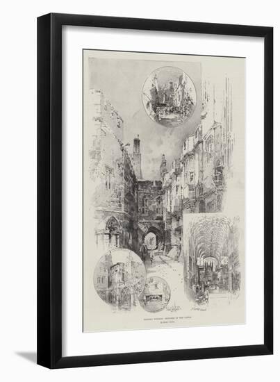 Historic Windsor, Sketches of the Castle-Herbert Railton-Framed Giclee Print