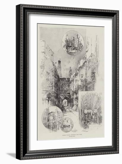 Historic Windsor, Sketches of the Castle-Herbert Railton-Framed Giclee Print
