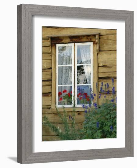 Historic Wooden Buildings, Open Air Museum Near Bardufoss, Norway-Gary Cook-Framed Photographic Print