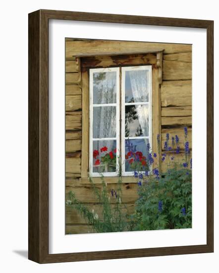 Historic Wooden Buildings, Open Air Museum Near Bardufoss, Norway-Gary Cook-Framed Photographic Print