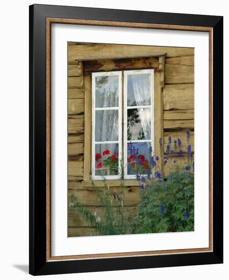 Historic Wooden Buildings, Open Air Museum Near Bardufoss, Norway-Gary Cook-Framed Photographic Print