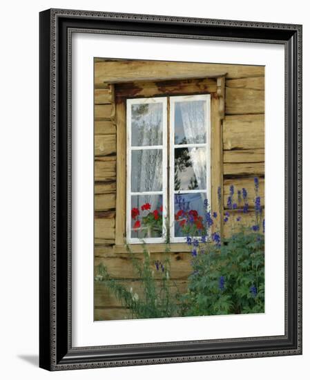 Historic Wooden Buildings, Open Air Museum Near Bardufoss, Norway-Gary Cook-Framed Photographic Print