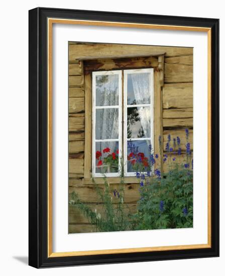 Historic Wooden Buildings, Open Air Museum Near Bardufoss, Norway-Gary Cook-Framed Photographic Print