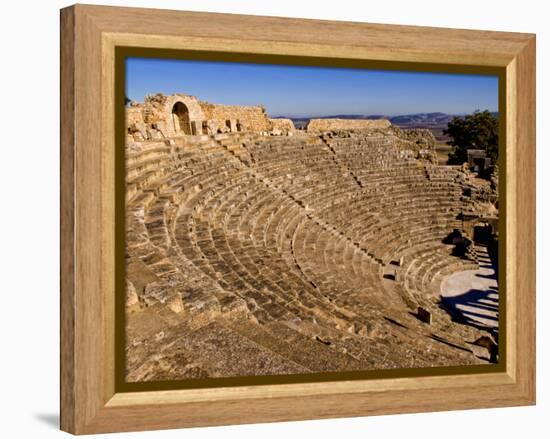 Historical 2Nd Century Roman Theater Ruins in Dougga, Tunisia, Northern Africa-Bill Bachmann-Framed Premier Image Canvas