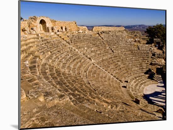 Historical 2Nd Century Roman Theater Ruins in Dougga, Tunisia, Northern Africa-Bill Bachmann-Mounted Photographic Print