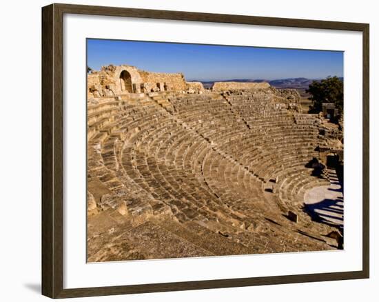 Historical 2Nd Century Roman Theater Ruins in Dougga, Tunisia, Northern Africa-Bill Bachmann-Framed Photographic Print