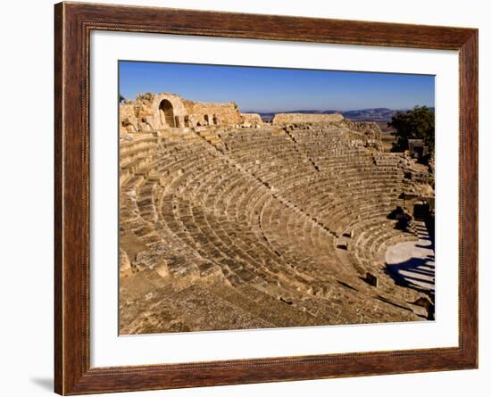 Historical 2Nd Century Roman Theater Ruins in Dougga, Tunisia, Northern Africa-Bill Bachmann-Framed Photographic Print