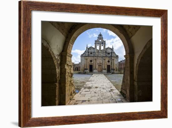 Historical Arkadi Monastery, Crete, Greek Islands, Greece-Michael Runkel-Framed Photographic Print