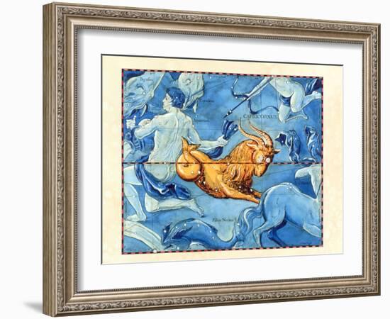 Historical Art of the Constellation of Capricornus-Detlev Van Ravenswaay-Framed Photographic Print