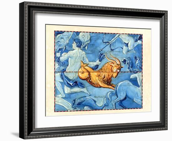 Historical Art of the Constellation of Capricornus-Detlev Van Ravenswaay-Framed Photographic Print