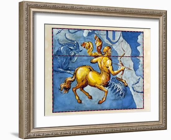 Historical Art of the Constellation of Sagittarius-Detlev Van Ravenswaay-Framed Photographic Print