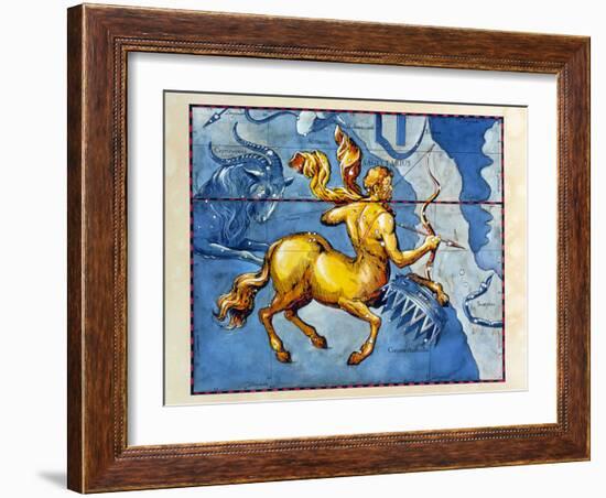 Historical Art of the Constellation of Sagittarius-Detlev Van Ravenswaay-Framed Photographic Print