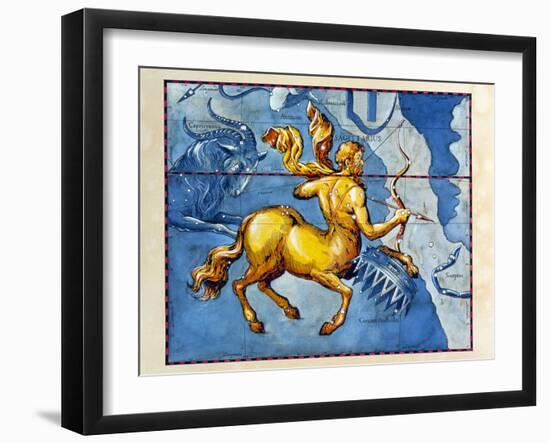 Historical Art of the Constellation of Sagittarius-Detlev Van Ravenswaay-Framed Photographic Print