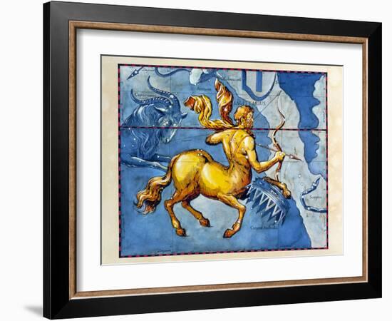 Historical Art of the Constellation of Sagittarius-Detlev Van Ravenswaay-Framed Photographic Print