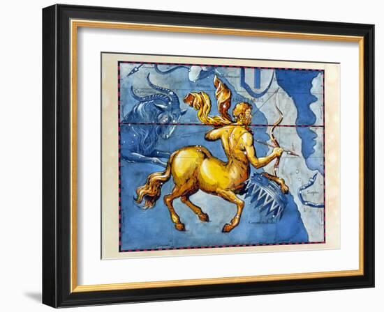 Historical Art of the Constellation of Sagittarius-Detlev Van Ravenswaay-Framed Photographic Print