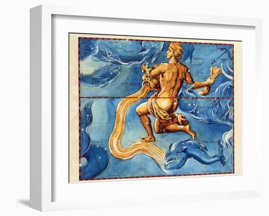 Historical Artwork of the Constellation Aquarius-Detlev Van Ravenswaay-Framed Photographic Print