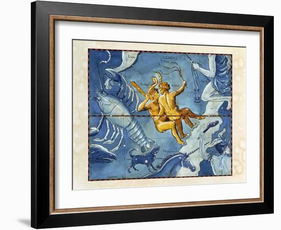 Historical Artwork of the Constellation of Gemini-Detlev Van Ravenswaay-Framed Photographic Print