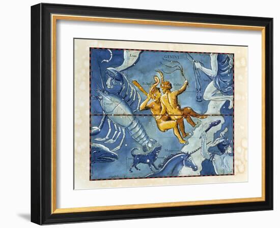 Historical Artwork of the Constellation of Gemini-Detlev Van Ravenswaay-Framed Photographic Print