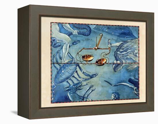 Historical Artwork of the Constellation of Libra-Detlev Van Ravenswaay-Framed Premier Image Canvas