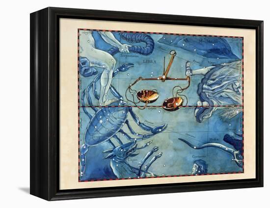 Historical Artwork of the Constellation of Libra-Detlev Van Ravenswaay-Framed Premier Image Canvas