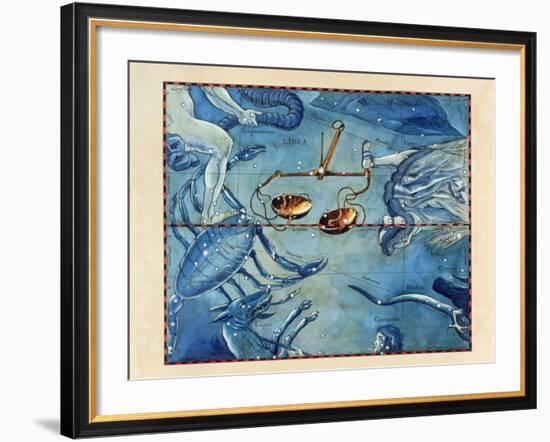 Historical Artwork of the Constellation of Libra-Detlev Van Ravenswaay-Framed Photographic Print