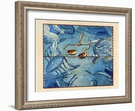 Historical Artwork of the Constellation of Libra-Detlev Van Ravenswaay-Framed Photographic Print