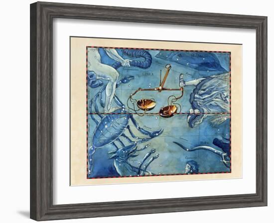 Historical Artwork of the Constellation of Libra-Detlev Van Ravenswaay-Framed Photographic Print