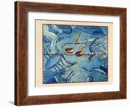 Historical Artwork of the Constellation of Libra-Detlev Van Ravenswaay-Framed Photographic Print