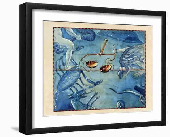 Historical Artwork of the Constellation of Libra-Detlev Van Ravenswaay-Framed Photographic Print