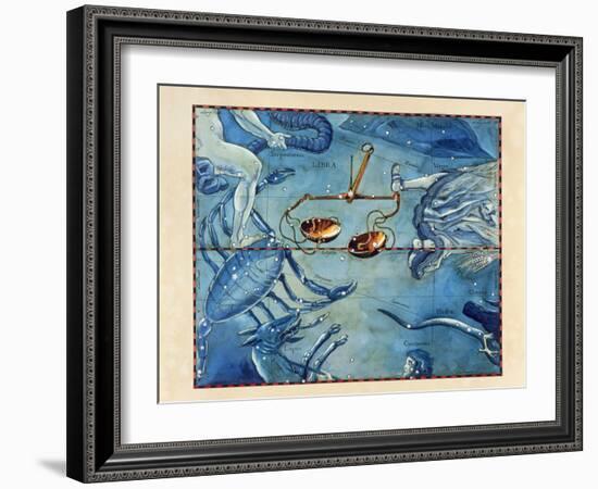 Historical Artwork of the Constellation of Libra-Detlev Van Ravenswaay-Framed Photographic Print