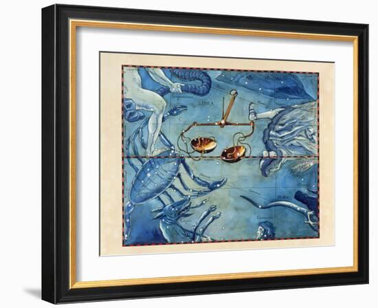 Historical Artwork of the Constellation of Libra-Detlev Van Ravenswaay-Framed Photographic Print