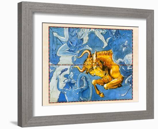 Historical Artwork of the Constellation of Taurus-Detlev Van Ravenswaay-Framed Photographic Print