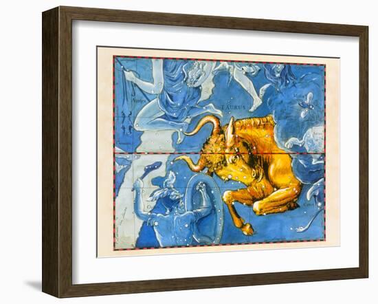 Historical Artwork of the Constellation of Taurus-Detlev Van Ravenswaay-Framed Photographic Print