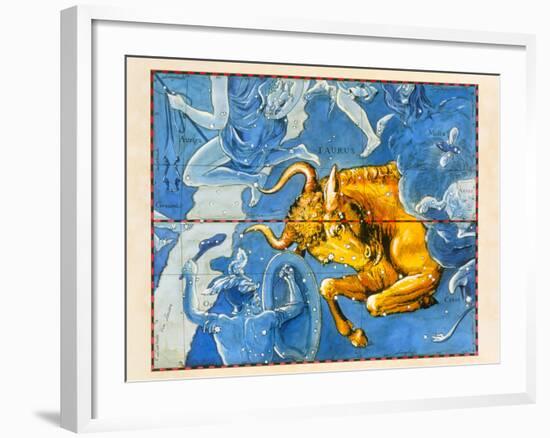 Historical Artwork of the Constellation of Taurus-Detlev Van Ravenswaay-Framed Photographic Print