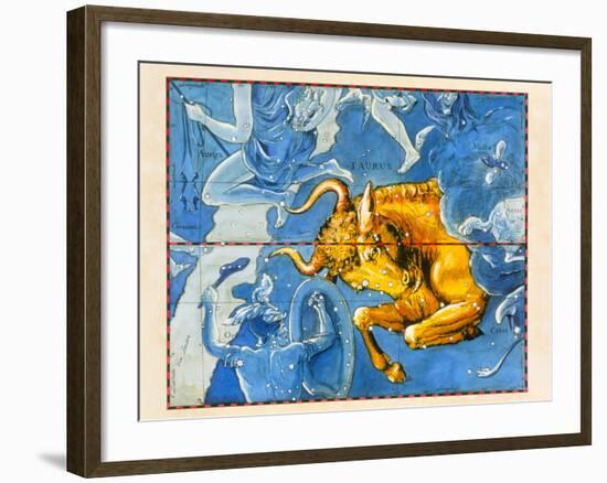 Historical Artwork of the Constellation of Taurus-Detlev Van Ravenswaay-Framed Photographic Print